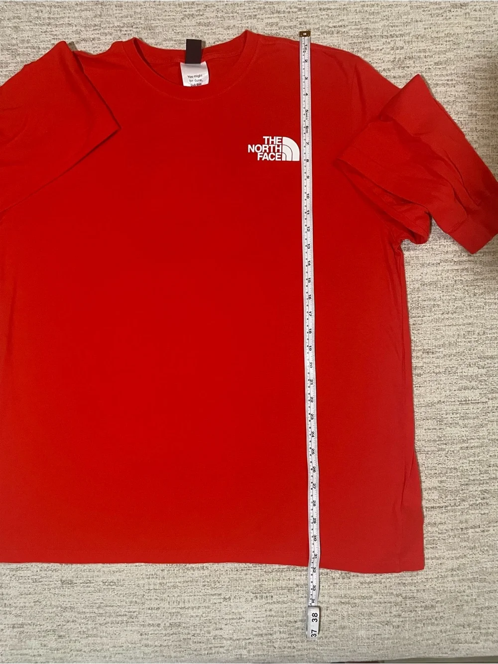 The North Face Circular Design Long Sleeve T-Shirt Men XXL Red Graphic Tee⁠